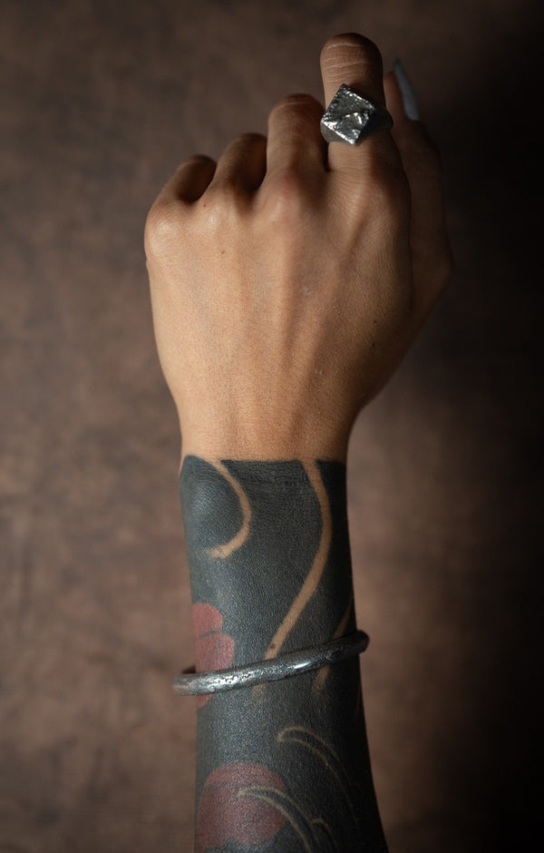 Bracelet demi-jonc large