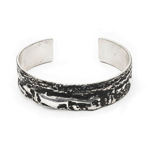 Manchette en argent brut de fonte