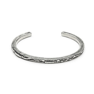 Bracelet carré large en argent