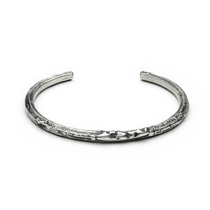 Bracelet avec coupe hexagone en argent 925
