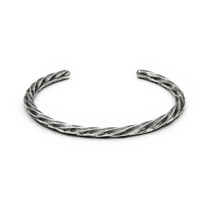 Bracelet torsadé fin en argent 925