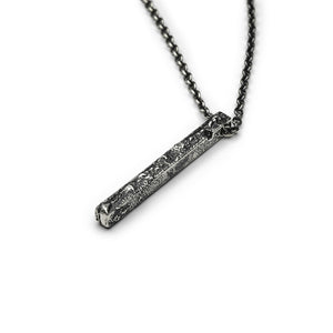 Collier carré fin en argent