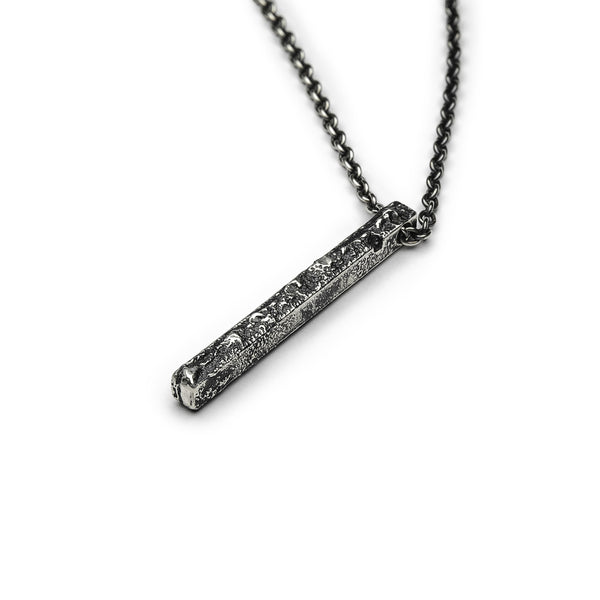 Collier carré fin en argent