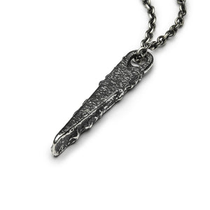 Collier tetraedre fin en argent