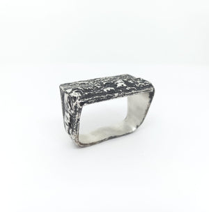 Bague double en argent 925
