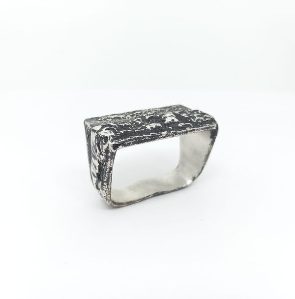Bague double en argent 925